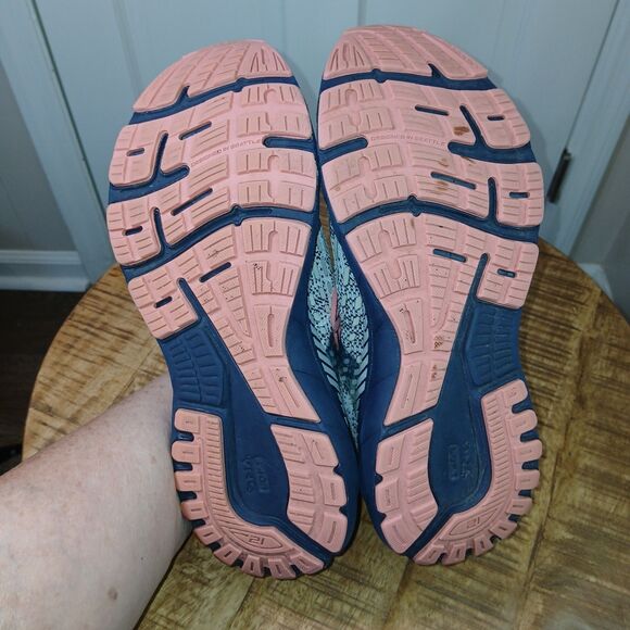 Brooks Adrenaline GTS 21 Running Shoes Women's Size 10 White Blue Pink Comfort - Picture 4 of 16